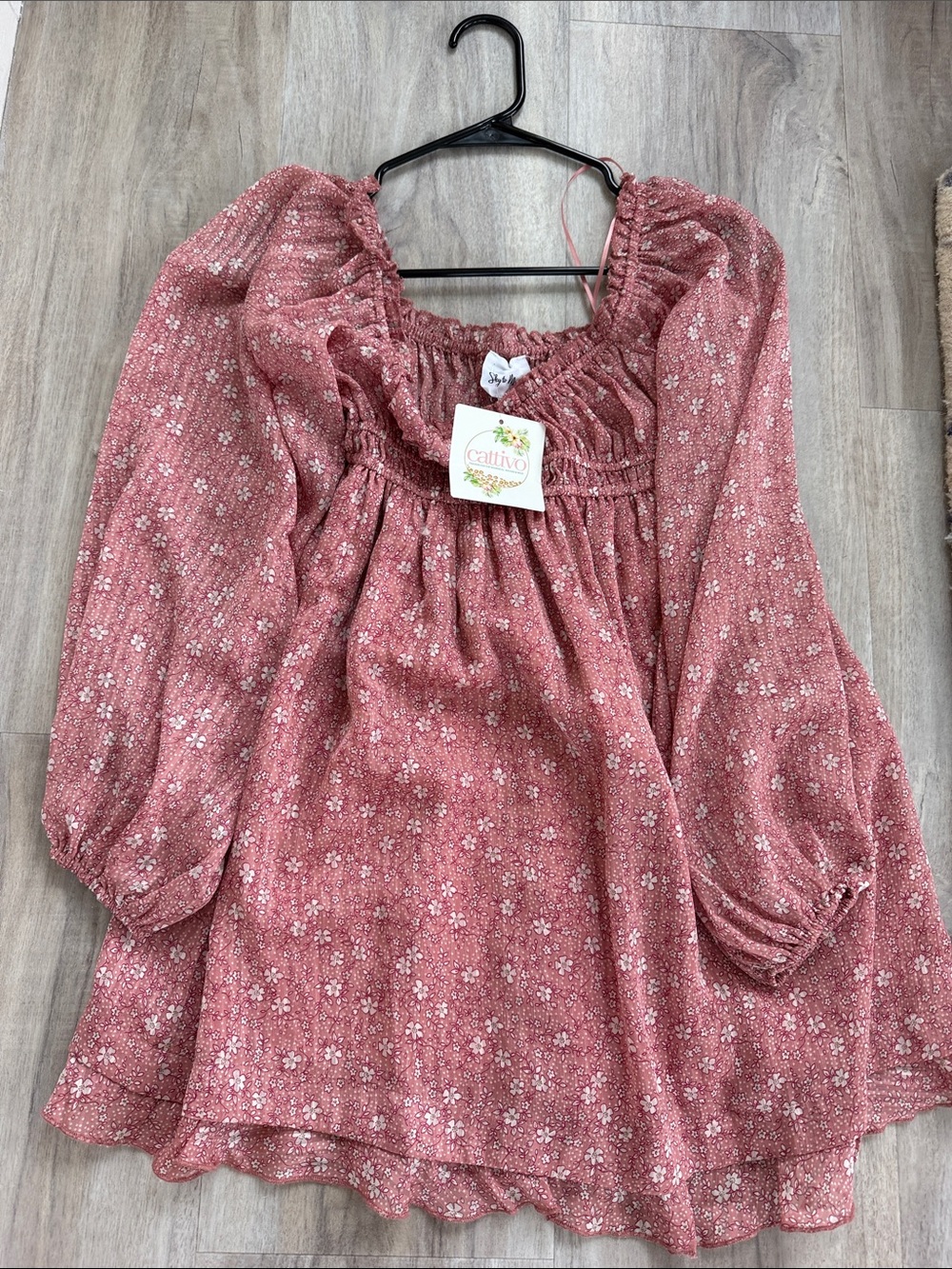 Cattivo   Floral Dress in Pink NWT